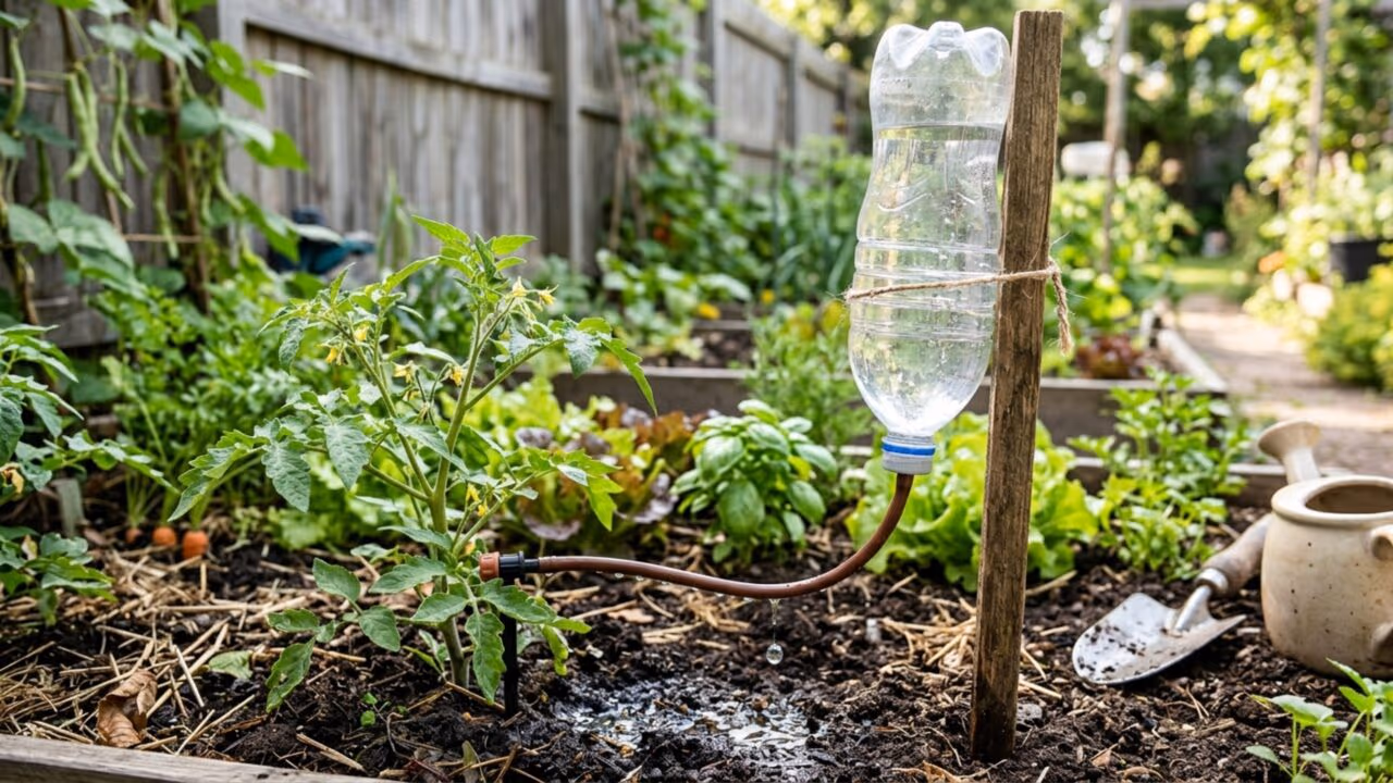 O sistema de irrigação de dois reais que salva sua horta nos dias de calor extremo