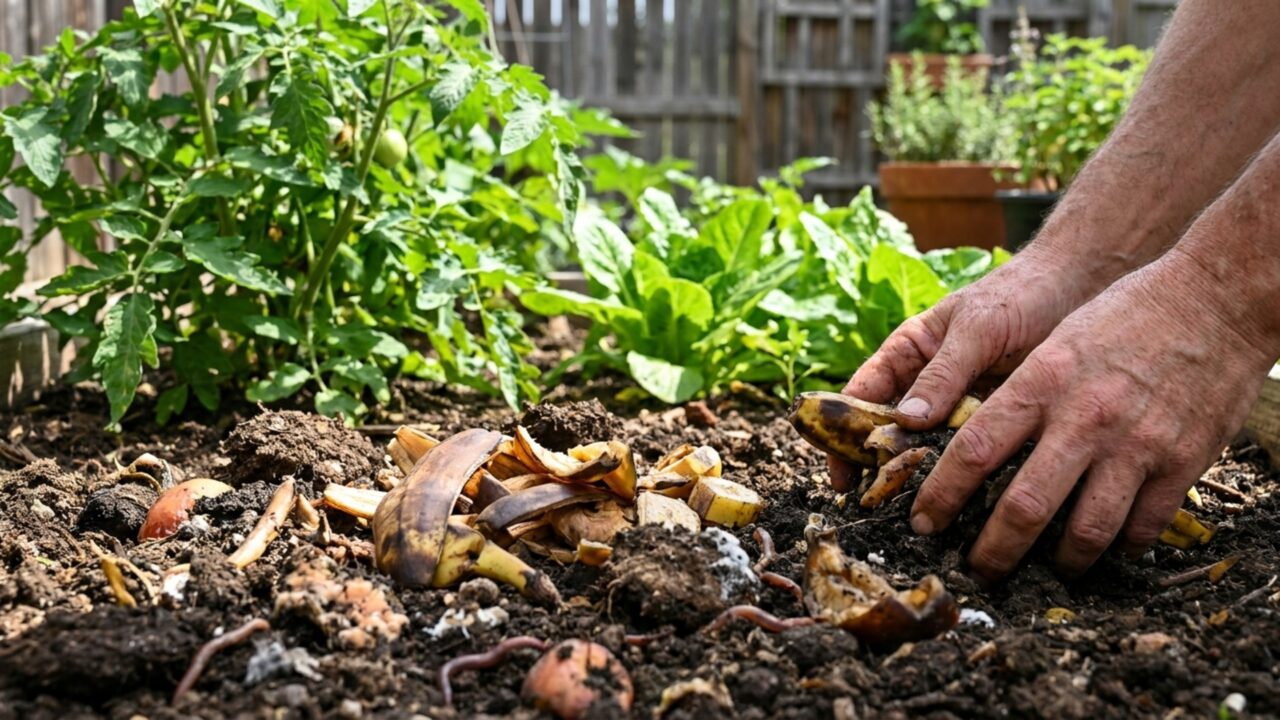 Como usar cascas de banana para adubar suas plantas e melhorar a qualidade do solo de forma natural
