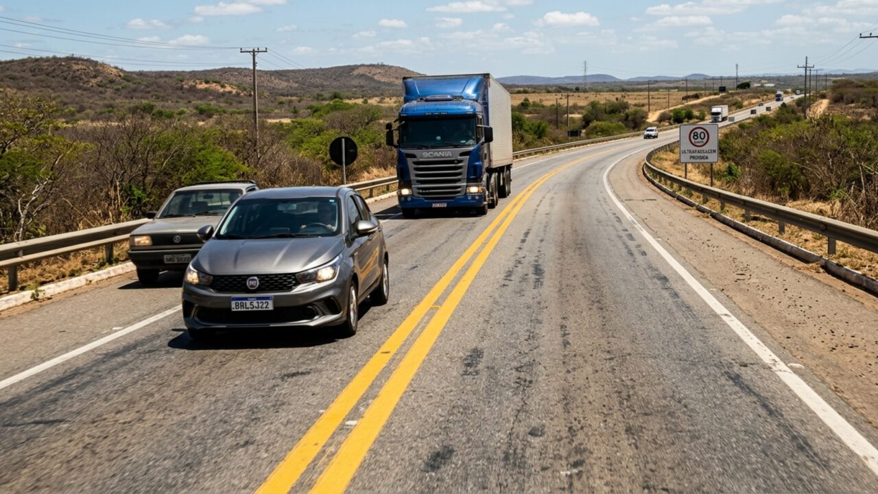 Ultrapassagem proibida pode custar caro: valores, pontos e situações que mais derrubam motoristas em rodovias