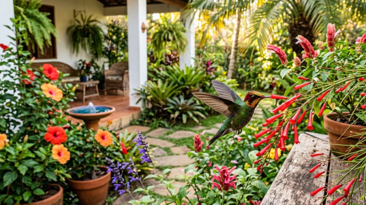 Como atrair beija-flor com plantas certas e criar um espaço mais natural no quintal