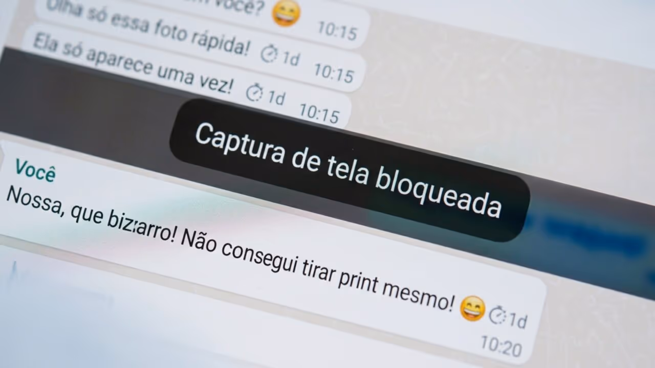 WhatsApp libera função que bloqueia prints de mensagens temporárias para aumentar a privacidade