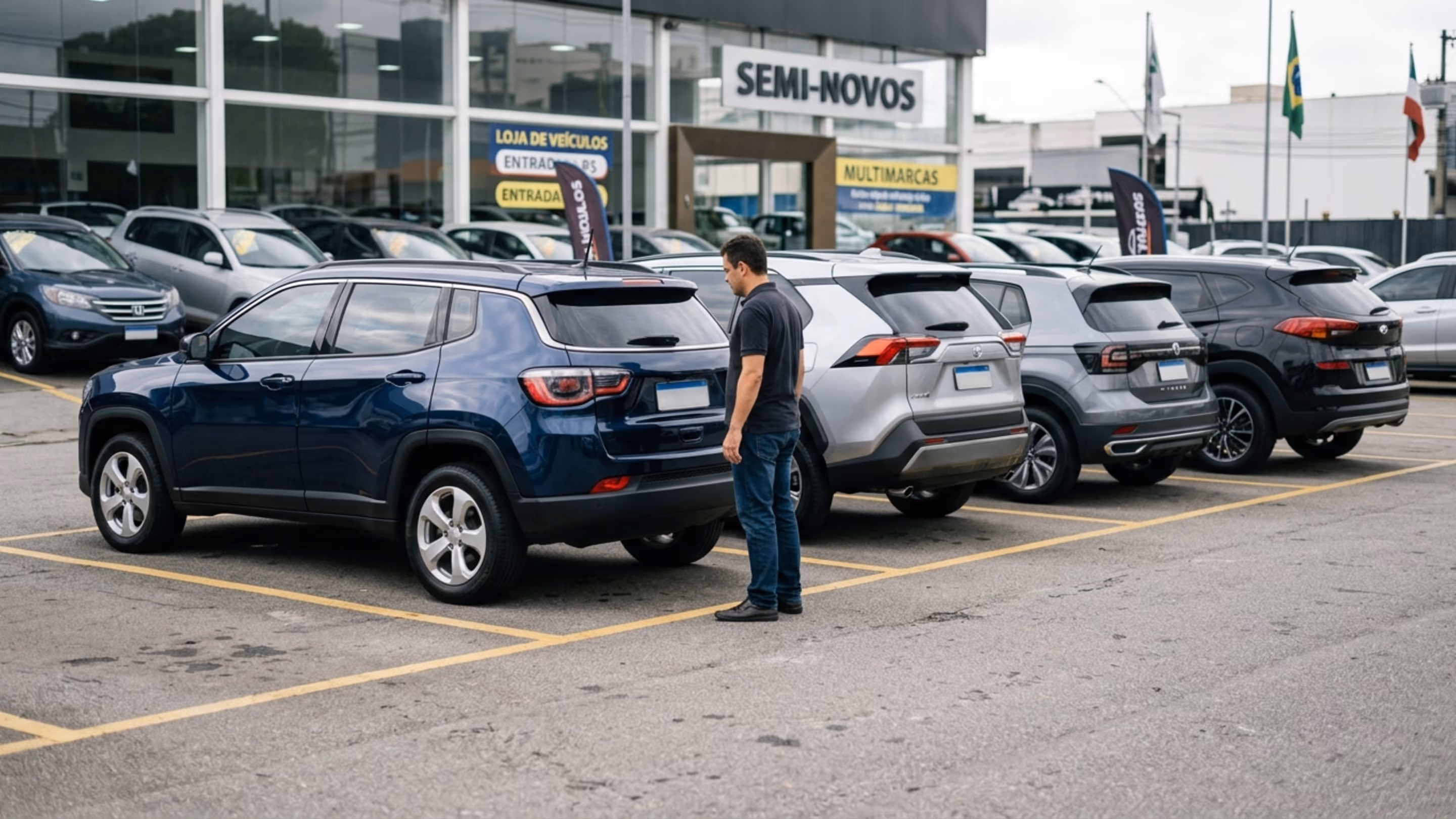 Os SUVs usados automáticos que mais atraem compradores em 2026 e entregam conforto, liquidez e compra sem susto