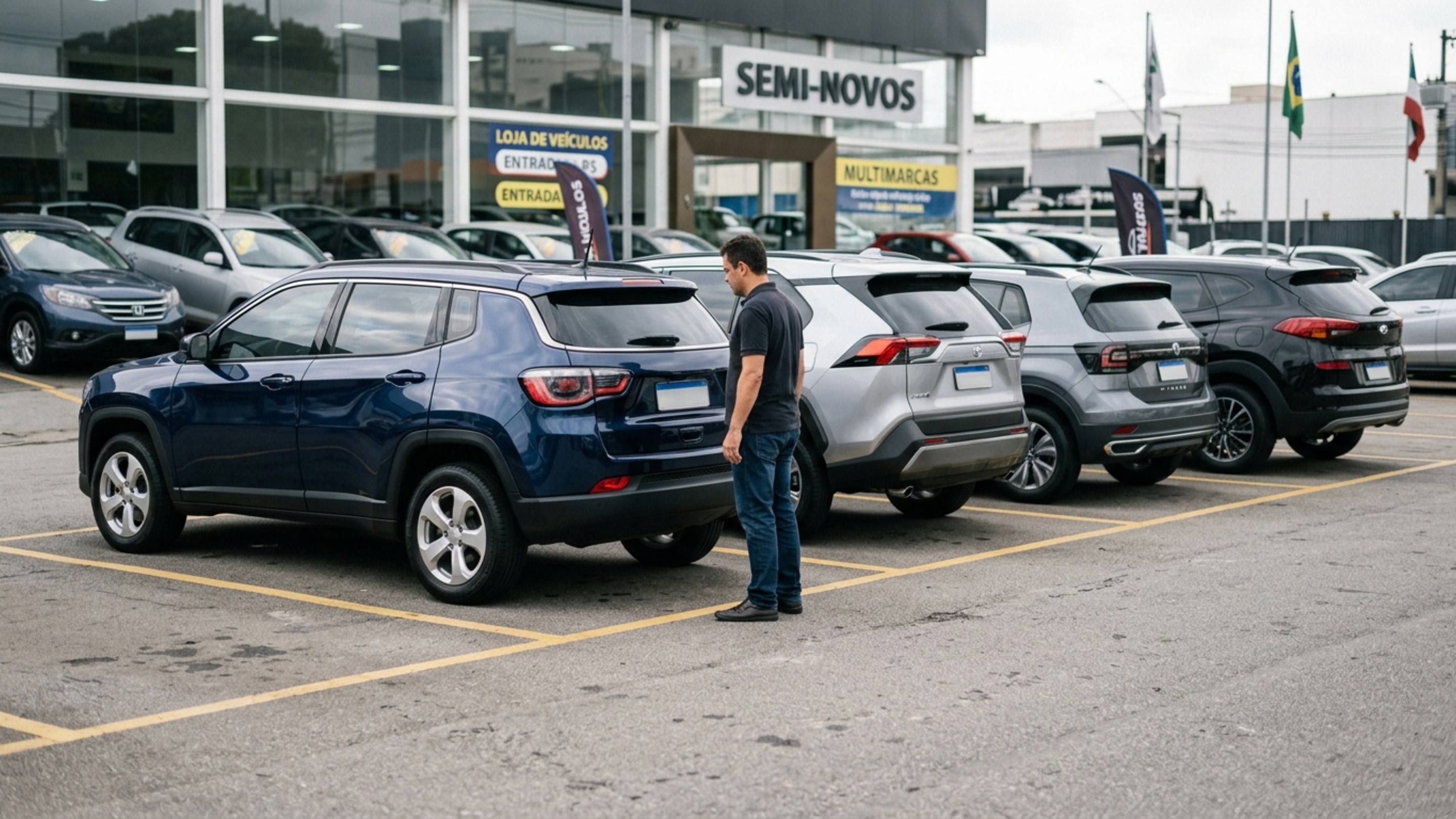 Os SUVs usados automáticos que mais atraem compradores em 2026 e entregam conforto, liquidez e compra sem susto
