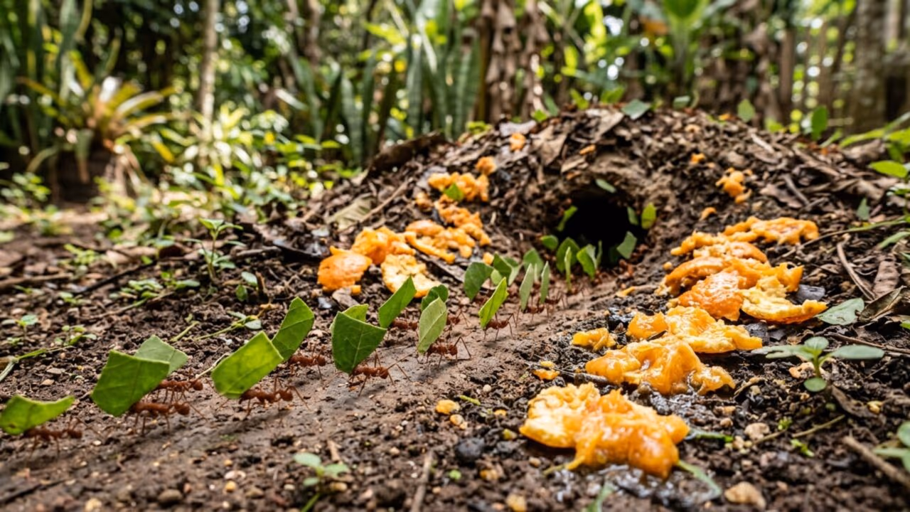 Como acabar com formigas cortadeiras usando casca de laranja de um jeito que muita gente no campo conhece