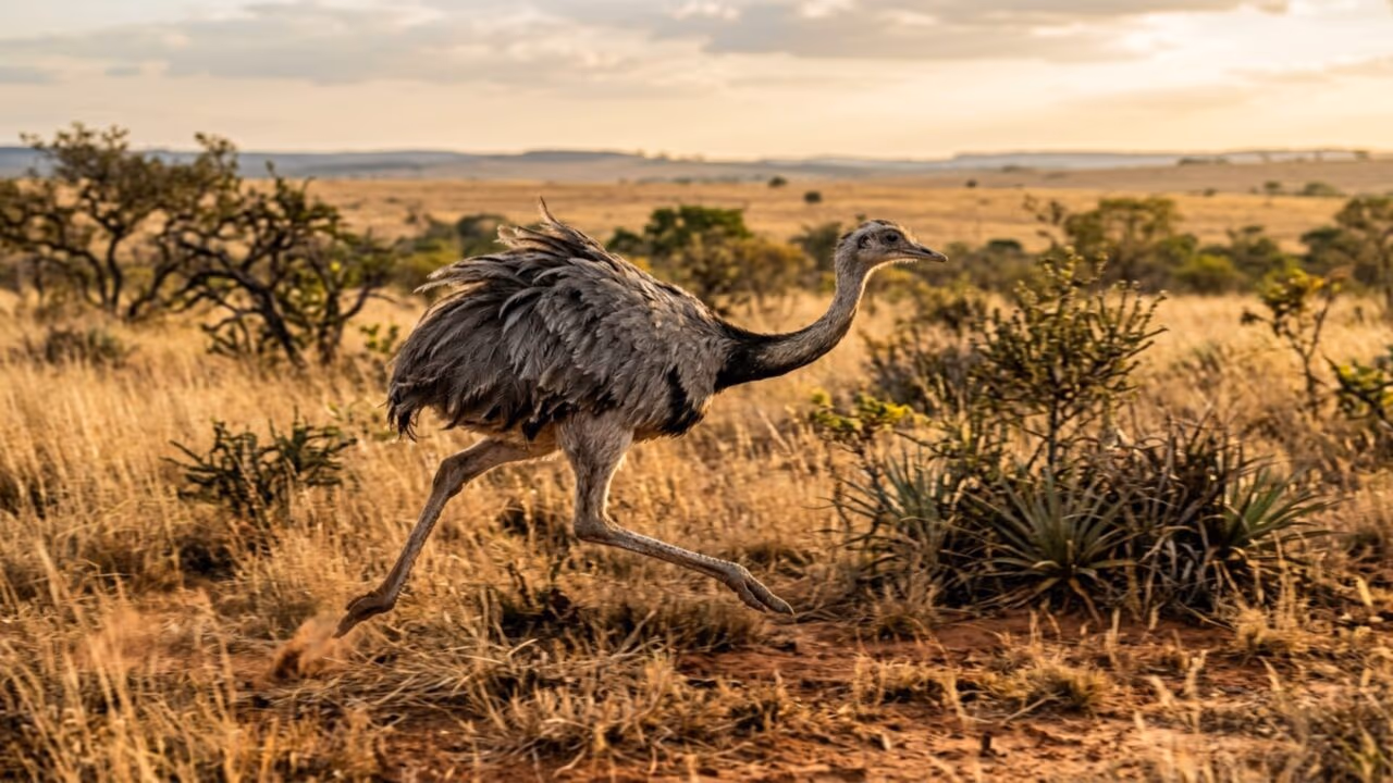 A ave que não voa, mas pode correr a até 60 km/h e deixar muita gente surpresa no Brasil