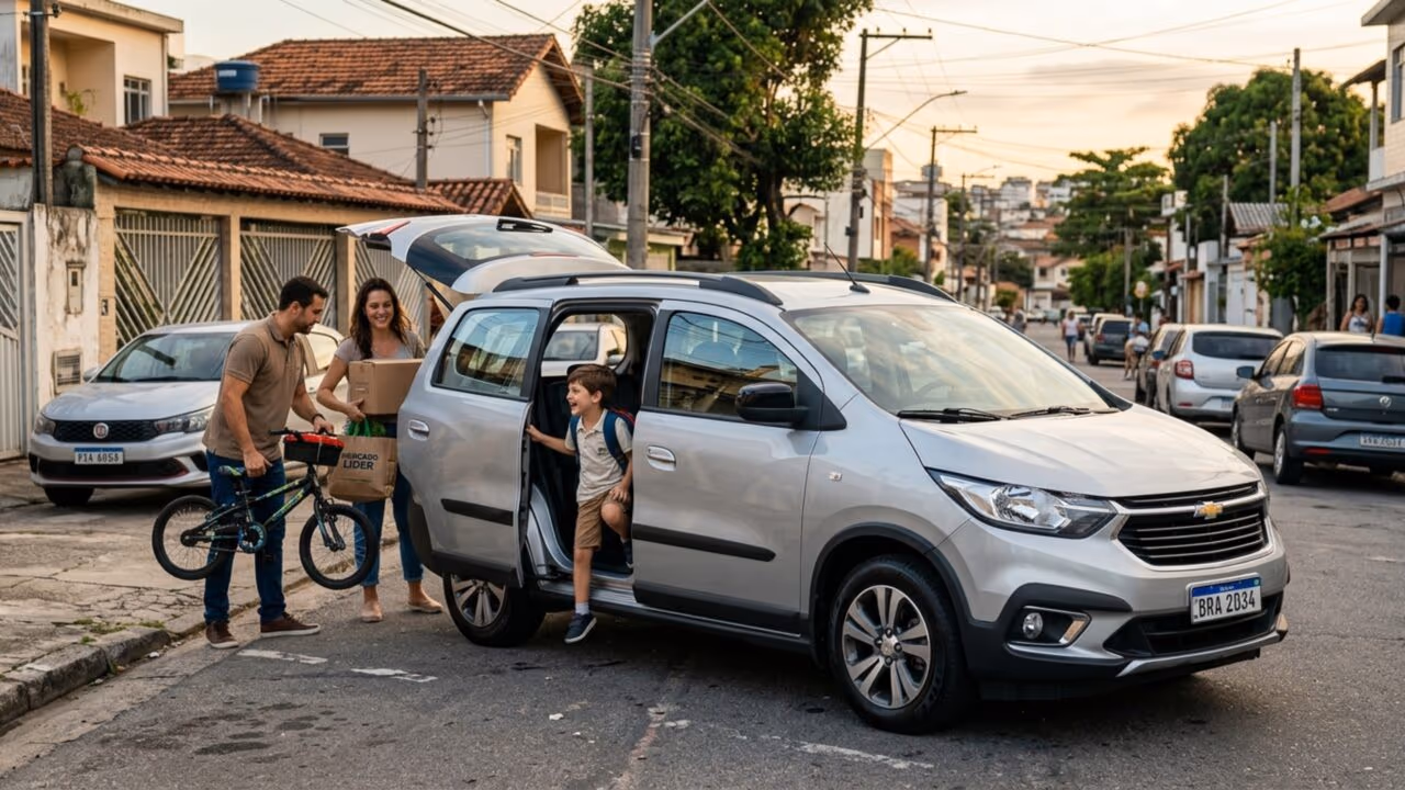 Chevrolet Spin ocupa o lugar da Kombi para quem busca espaço, praticidade e uso inteligente no dia a dia