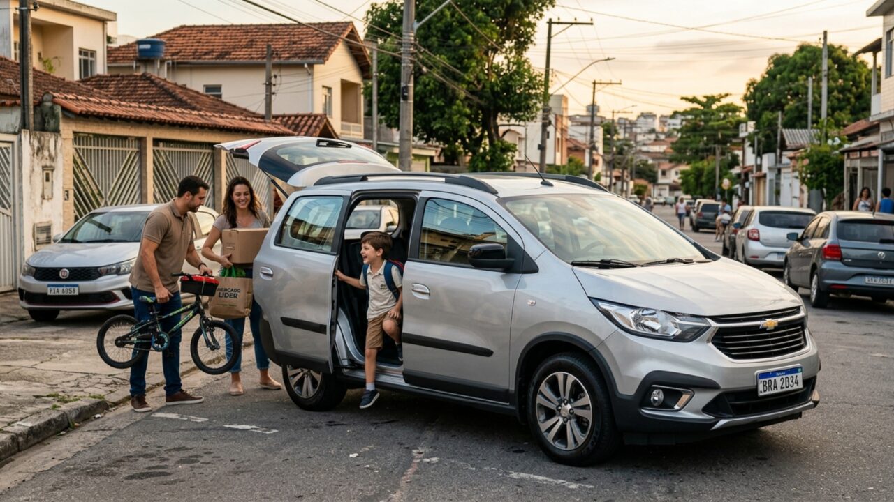 Chevrolet Spin ocupa o lugar da Kombi para quem busca espaço, praticidade e uso inteligente no dia a dia