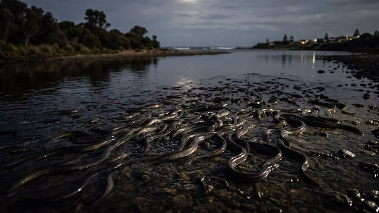 A migração secreta das enguias-australianas impressiona ao cruzar mais de 3.000 quilômetros até o Mar de Coral
