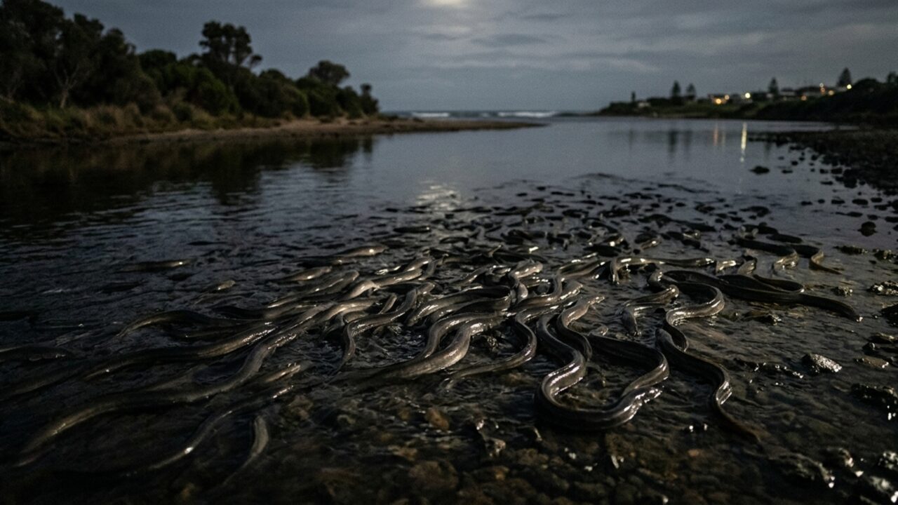 A migração secreta das enguias-australianas impressiona ao cruzar mais de 3.000 quilômetros até o Mar de Coral