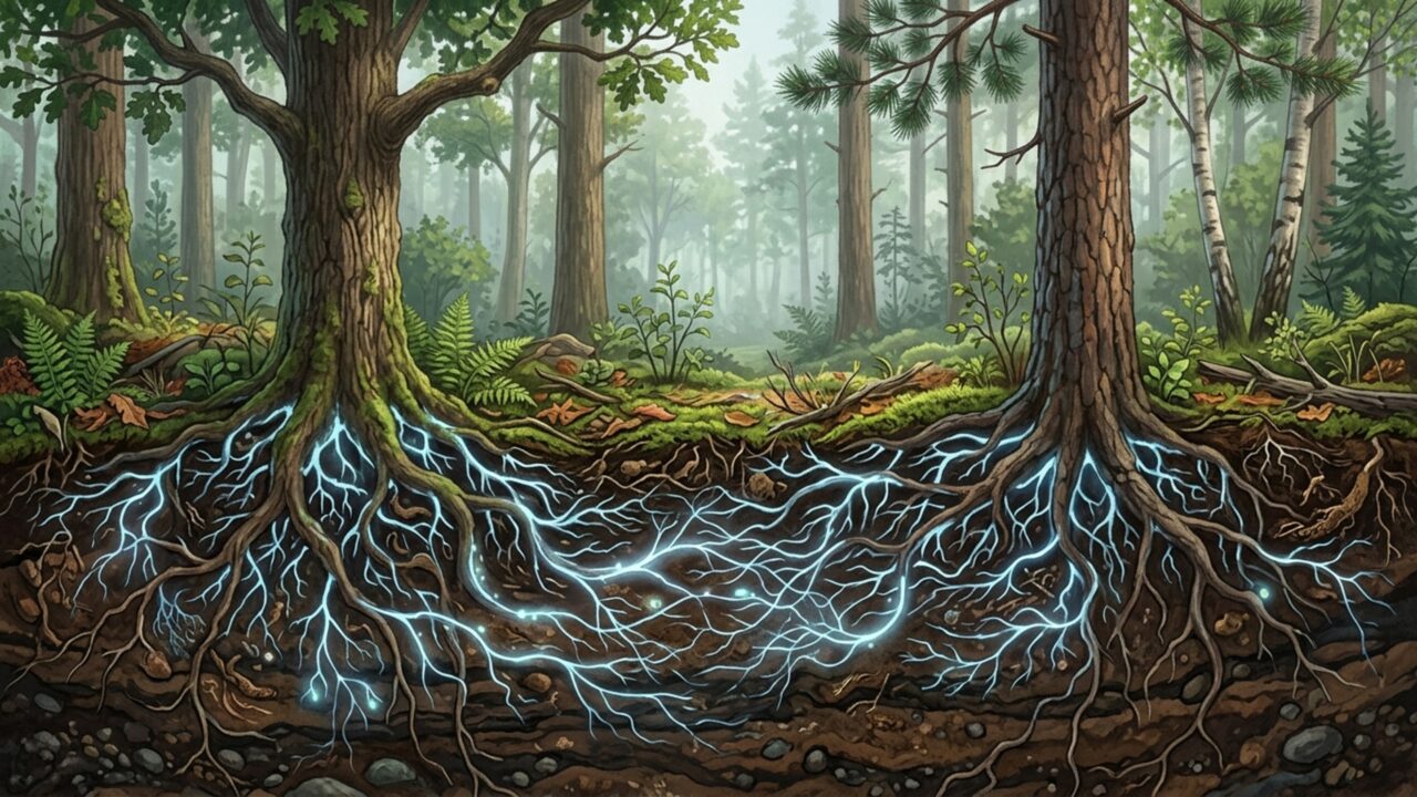 Cientistas descobrem que árvores “conversam” entre si através de uma internet subterrânea de fungos