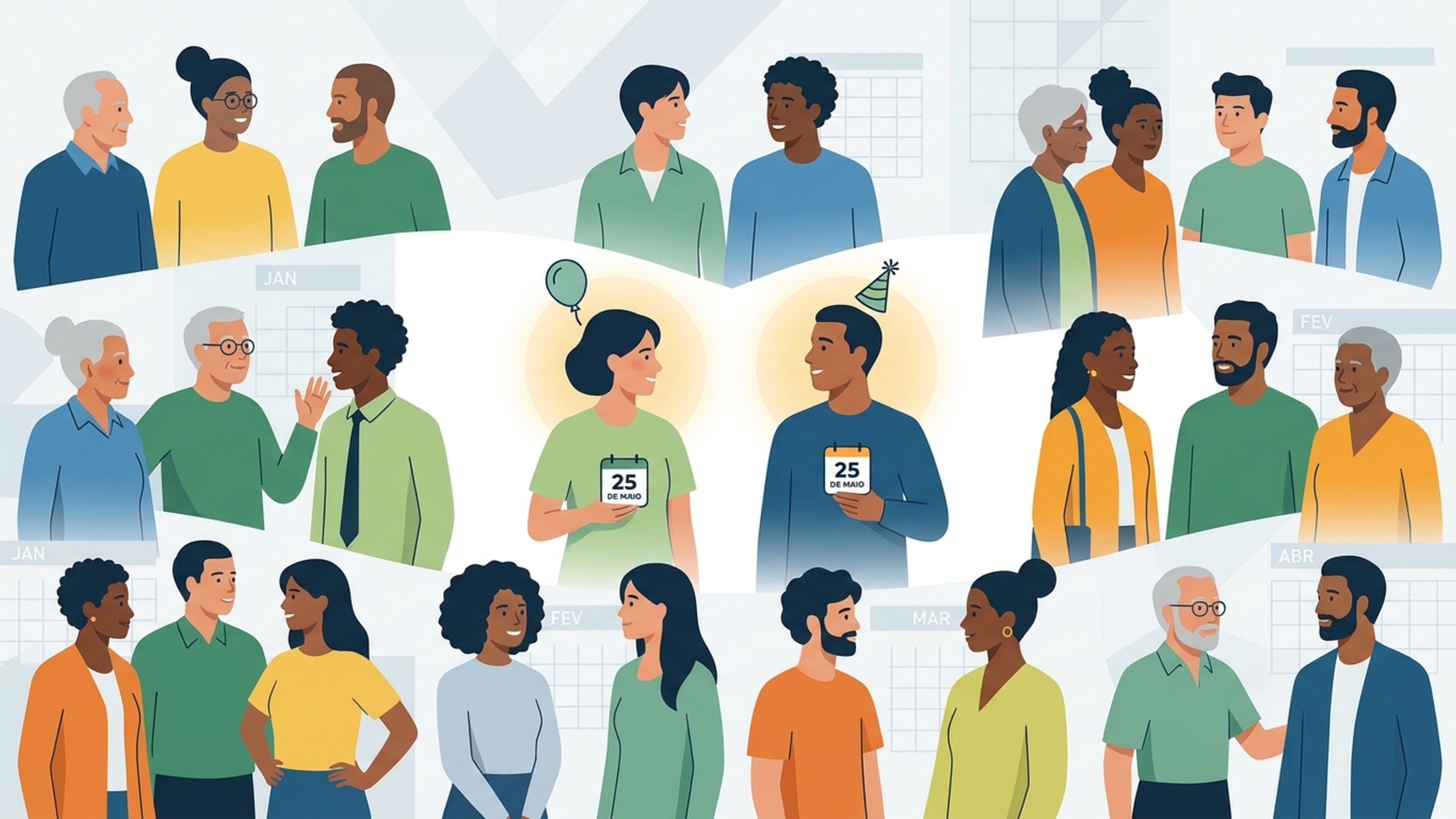 O paradoxo assustador que prova que em um grupo de apenas 23 pessoas, há mais de 50% de hipóteses de duas fazerem aniversário no mesmo dia