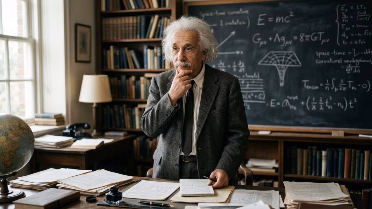 Einstein e a relatividade: a frase que desafiou o entendimento sobre o tempo e espaço