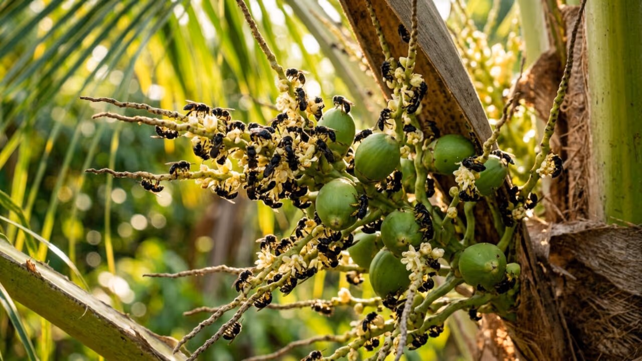 Como afastar abelhas do coqueiro com um ajuste simples que pode resolver o problema