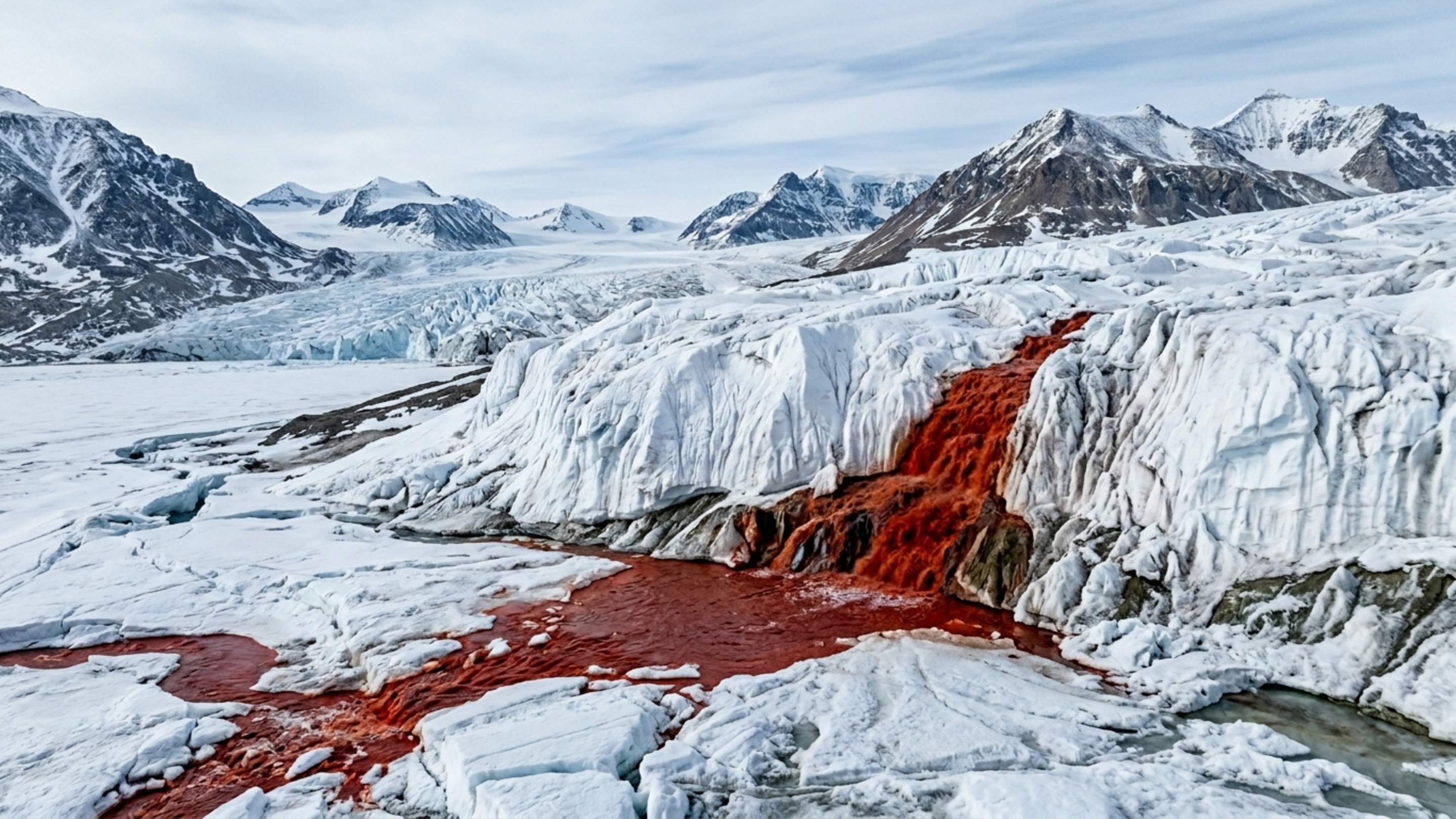 O mistério da geleira na Antártida que sangra há milhões de anos e que a ciência finalmente conseguiu explicar