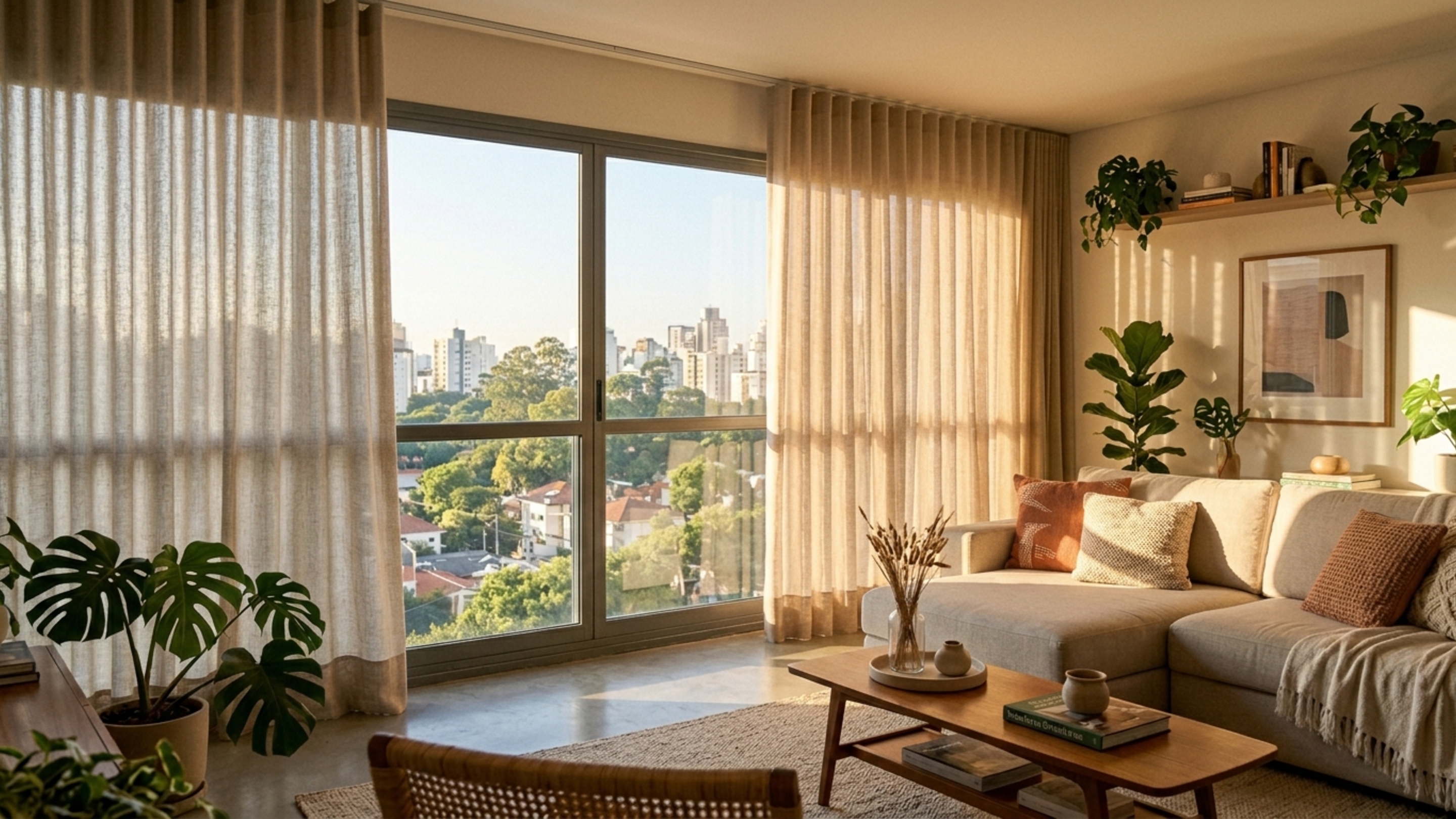 Cortina inteligente parece detalhe de luxo, mas pode ajudar no conforto térmico