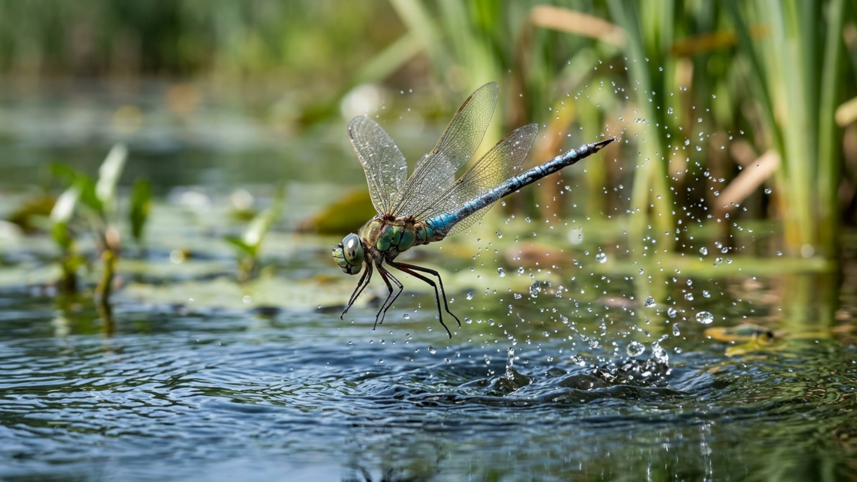 Cientistas investigam por que libélulas estão mergulhando na água e sobem com manobras bruscas