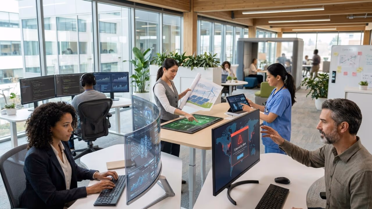 O futuro do trabalho até 2035 já aponta 5 profissões com demanda forte, aplicação prática e bons salários