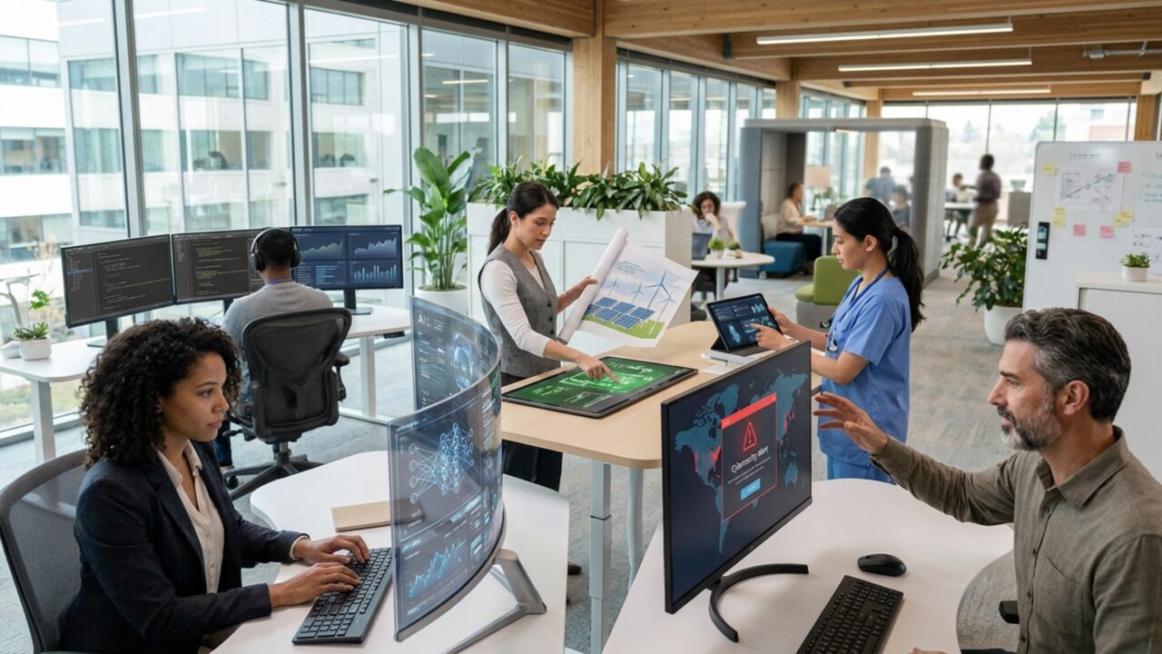 O futuro do trabalho até 2035 já aponta 5 profissões com demanda forte, aplicação prática e bons salários