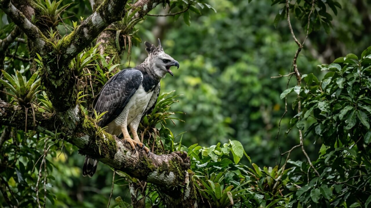 Observadora de aves flagra a maior ave de rapina do Brasil e seus quase 1 metro assusta quem vê