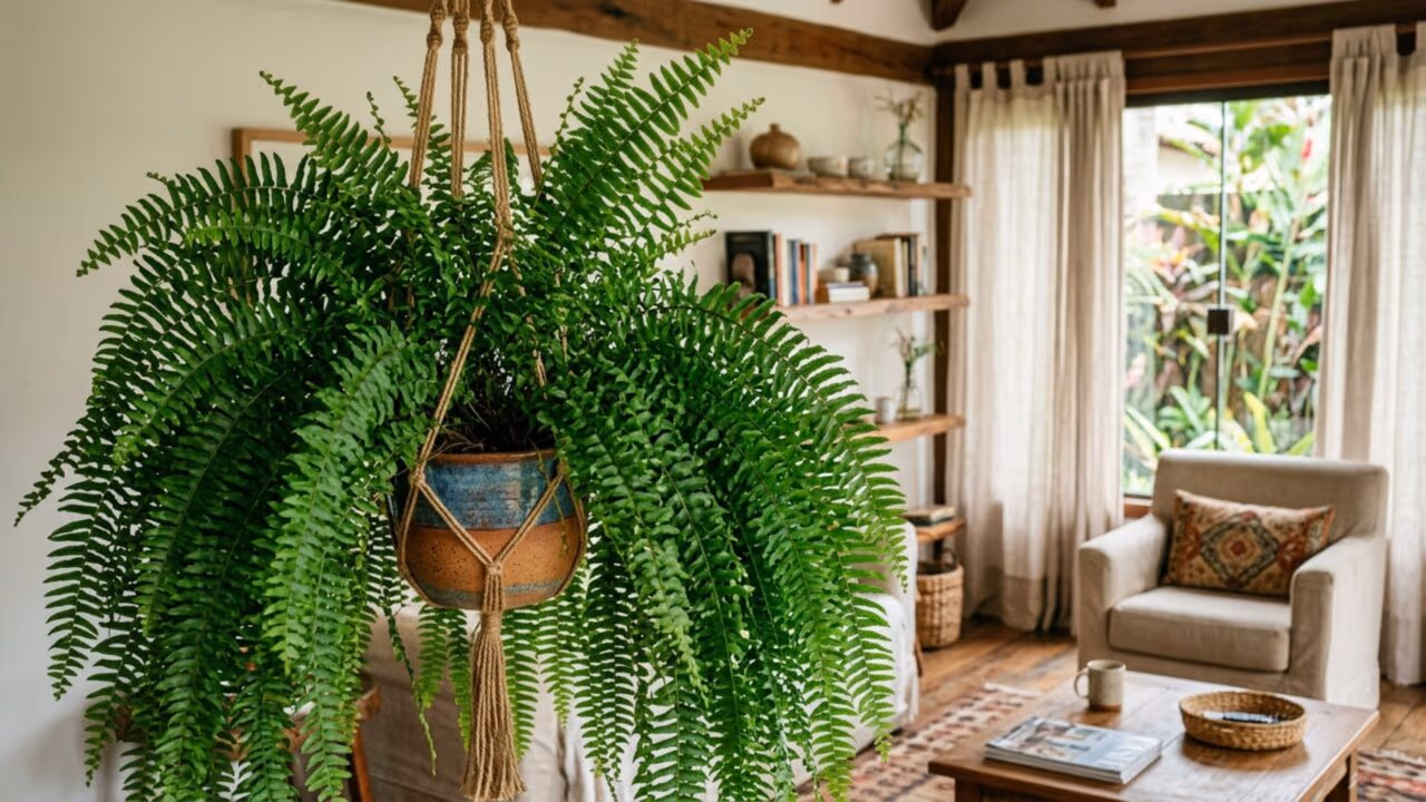 O segredo das samambaias perfeitas que ficam sempre verdes e cheias mesmo dentro de casa
