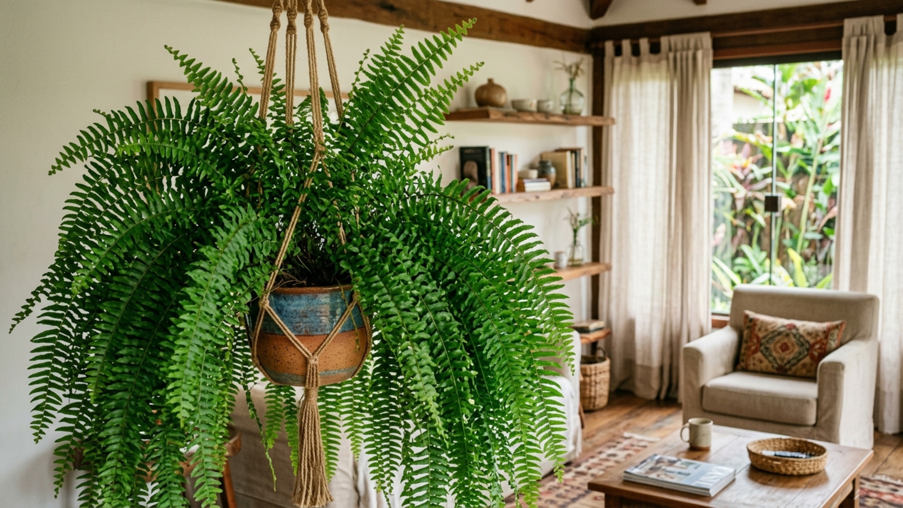 O segredo das samambaias perfeitas que ficam sempre verdes e cheias mesmo dentro de casa