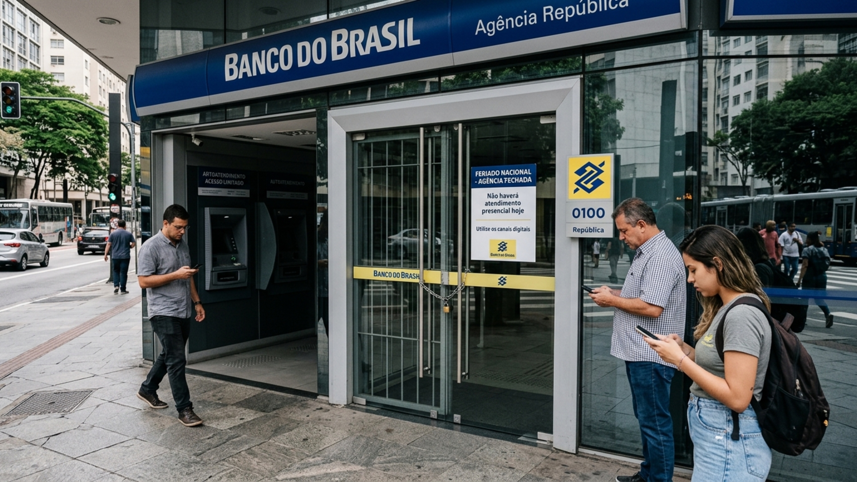 Bancos fecham nesta terça-feira, 21 de abril