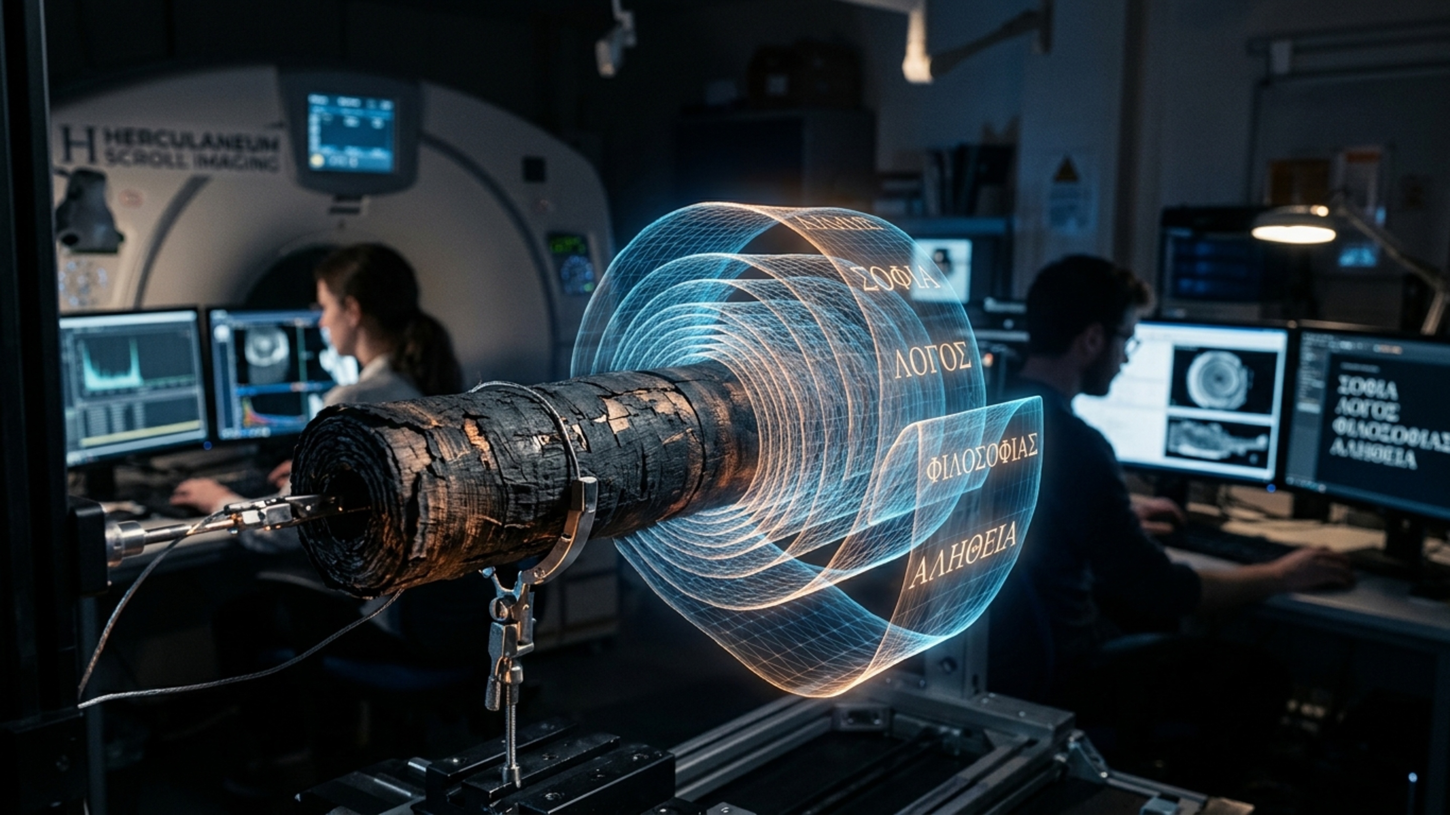 Inteligência Artificial consegue ler pergaminho carbonizado por vulcão há 2 mil anos e revela segredos inéditos