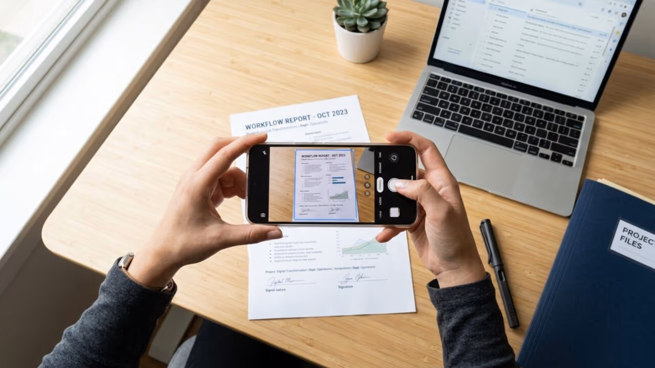Câmera, PDF e assinatura digital: o trio que simplifica documentos sem sair de casa