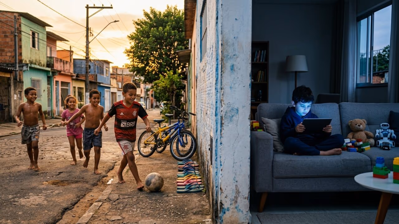 A ciência revela por que a geração que brincava na rua até tarde desenvolveu uma resistência ao estresse que surpreende os médicos