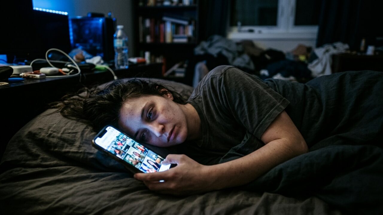 O fenômeno do “brain rot” noturno, por que seu cérebro desliga depois das 22h e você só consegue ver vídeos curtos no celular