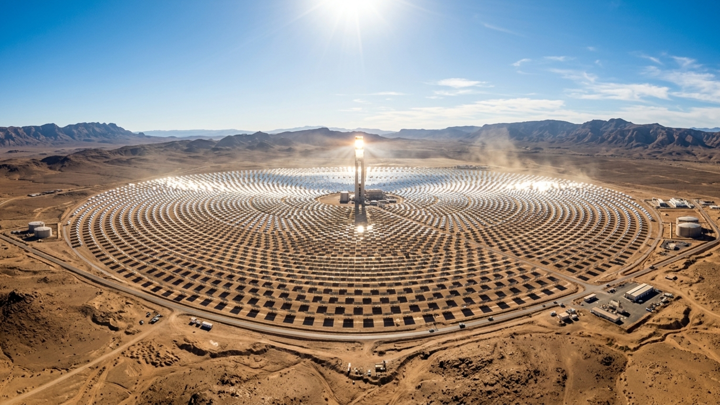 Enquanto desertos são tratos como áreas improdutivas, Marrocos construiu o complexo solar Noor Ouarzazate, um dos maiores do mundo, capaz de abastecer milhões de pessoas utilizando apenas energia do sol