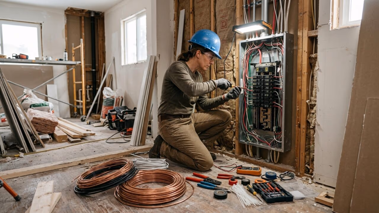 Um eletricista falando sobre reformar uma casa: “Antes, trocar a instalação elétrica custava $2.000, agora ultrapassa $6.000”
