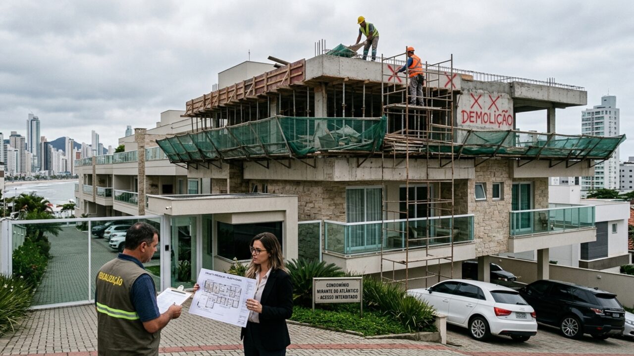 Condomínio vence ação no STJ e dono de imóvel vai ter que demolir parte da sua casa