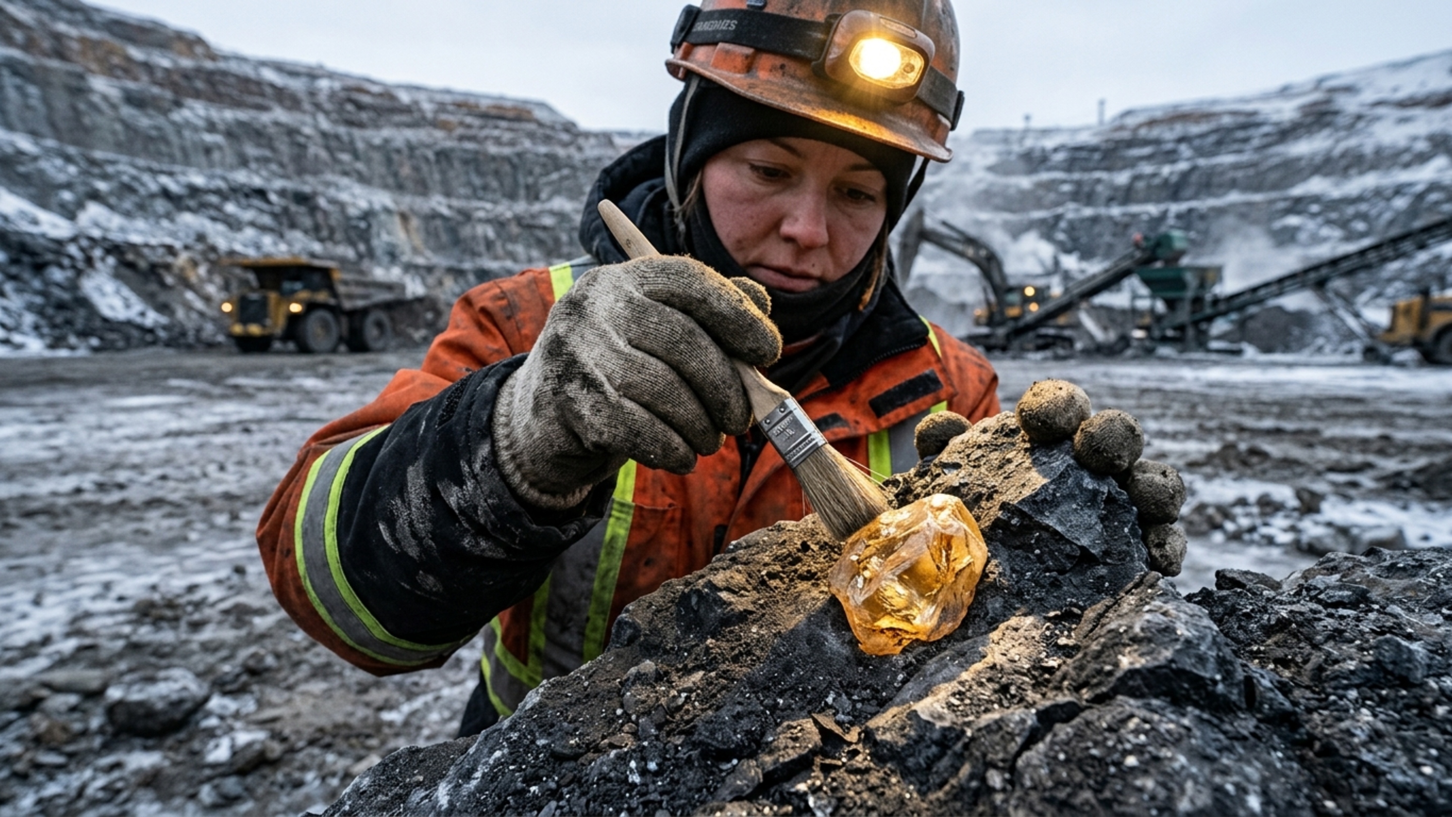 Diamante amarelo de 2.000 milhões de anos e 158 quilates foi encontrado em uma mina a 200 km ao sul do Círculo Polar