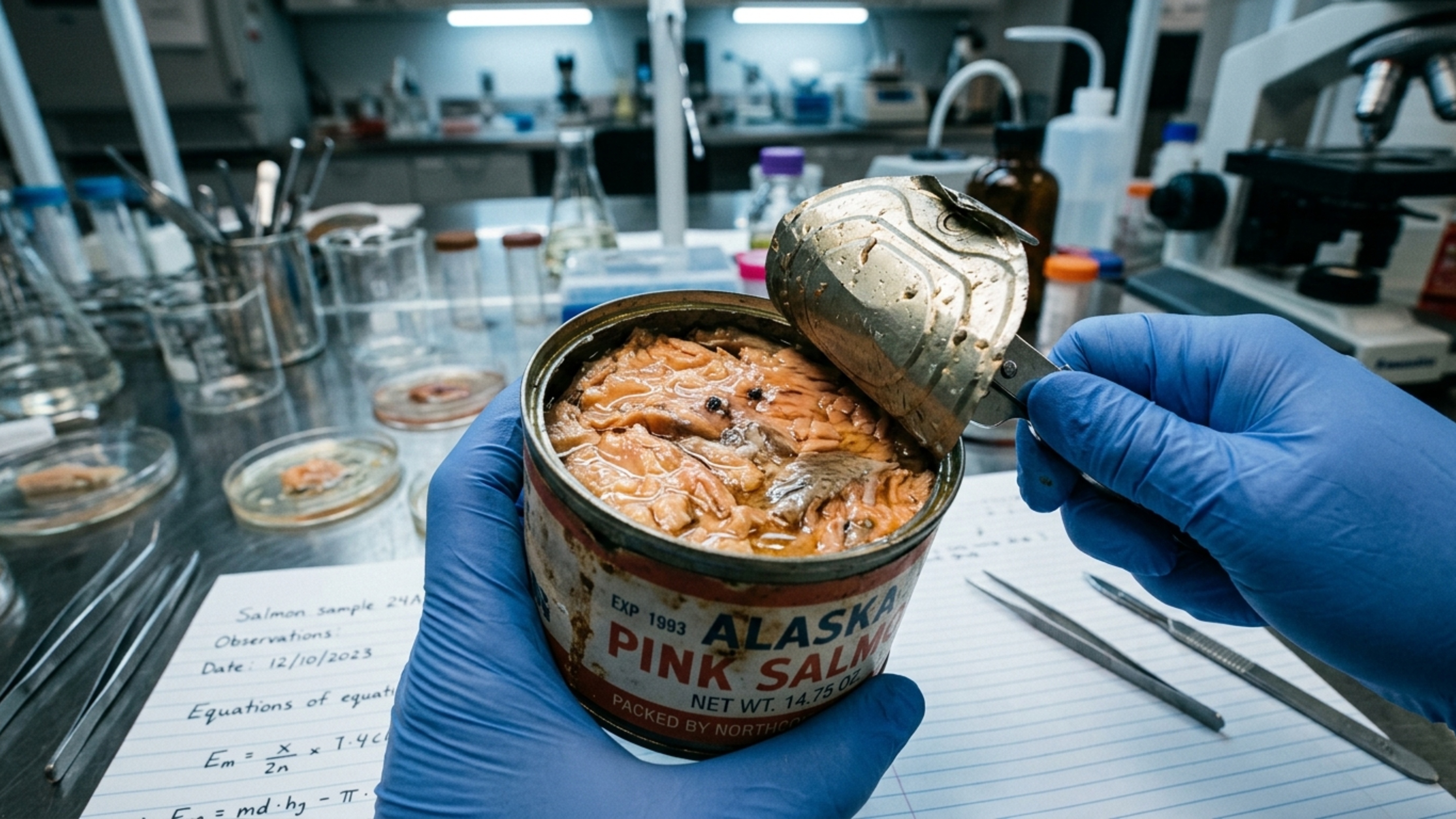 Cientistas abriram latas de salmão após 40 anos para checar a uma conclusão sobre o estado dos oceanos… o que eles concluíram?