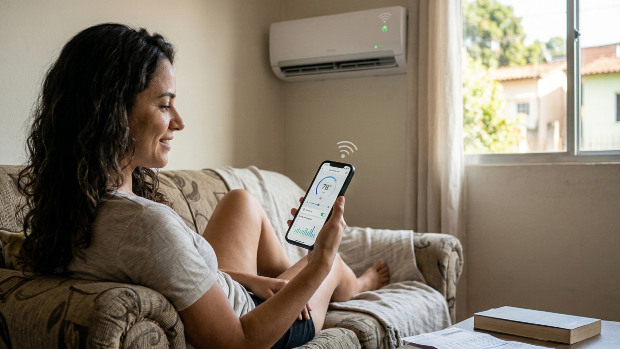 Ar-condicionado inteligente sai do luxo e entra no debate sobre conforto e economia em casa