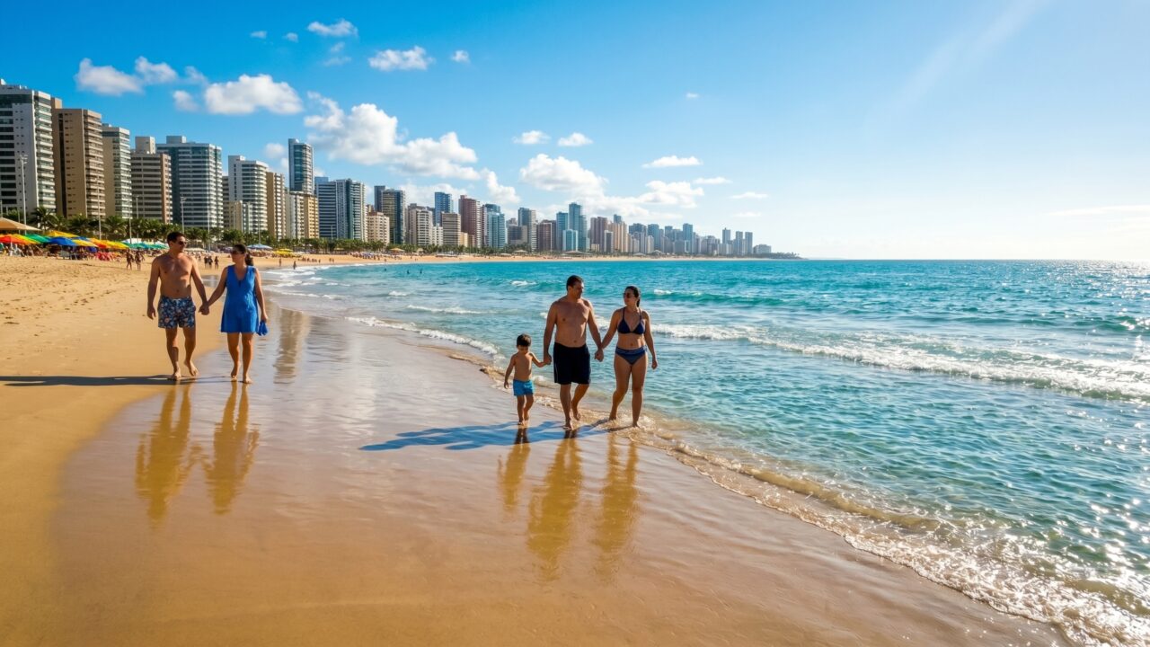 Praias de águas mornas o ano inteiro e sol em 90% dos dias: a capital nordestina que superou Lisboa e Paris em buscas turísticas internacionais