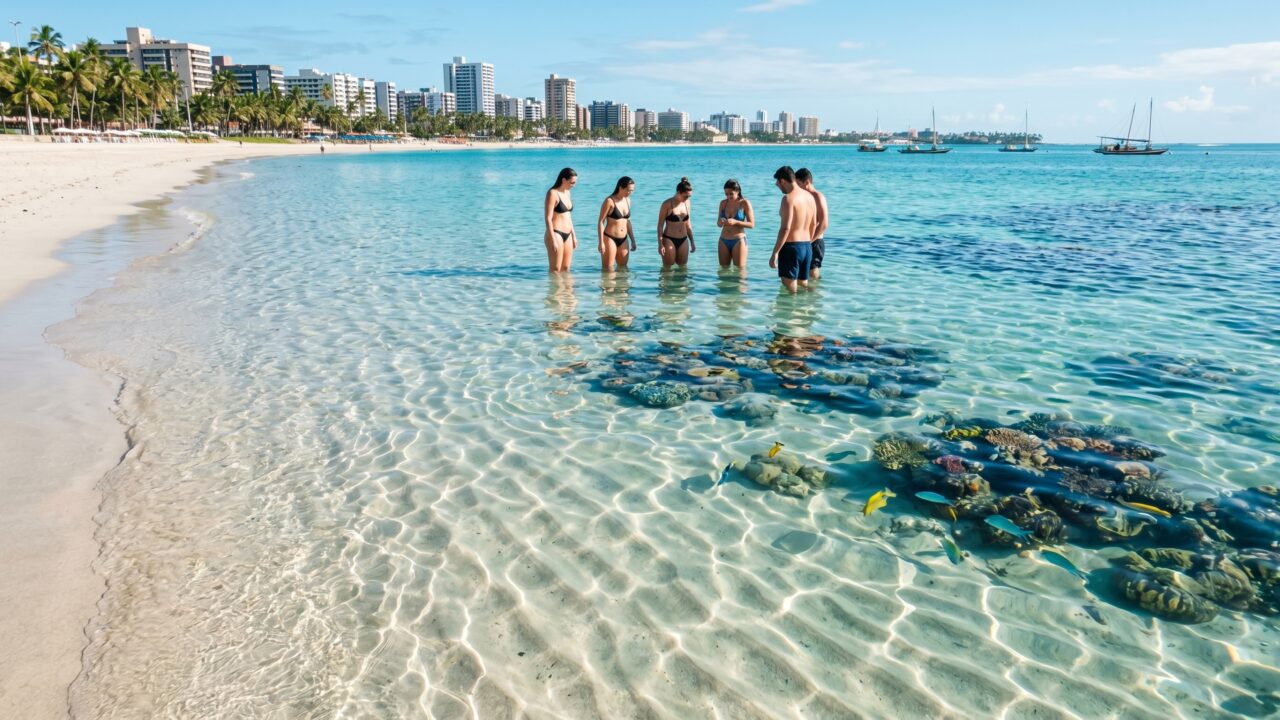 O Caribe Brasileiro tem sol o ano inteiro e o mar mais transparente do Nordeste na porta de casa