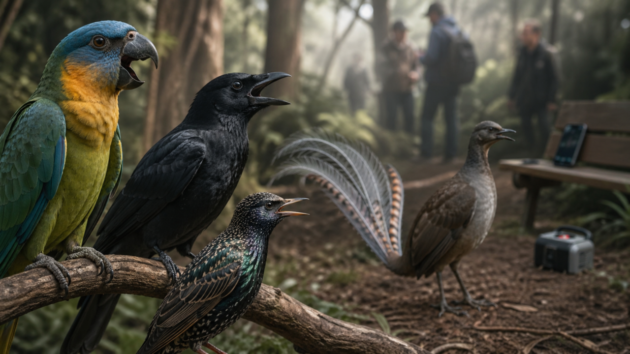 Como algumas aves aprendem a imitar sons humanos e por que isso mostra uma inteligência surpreendente