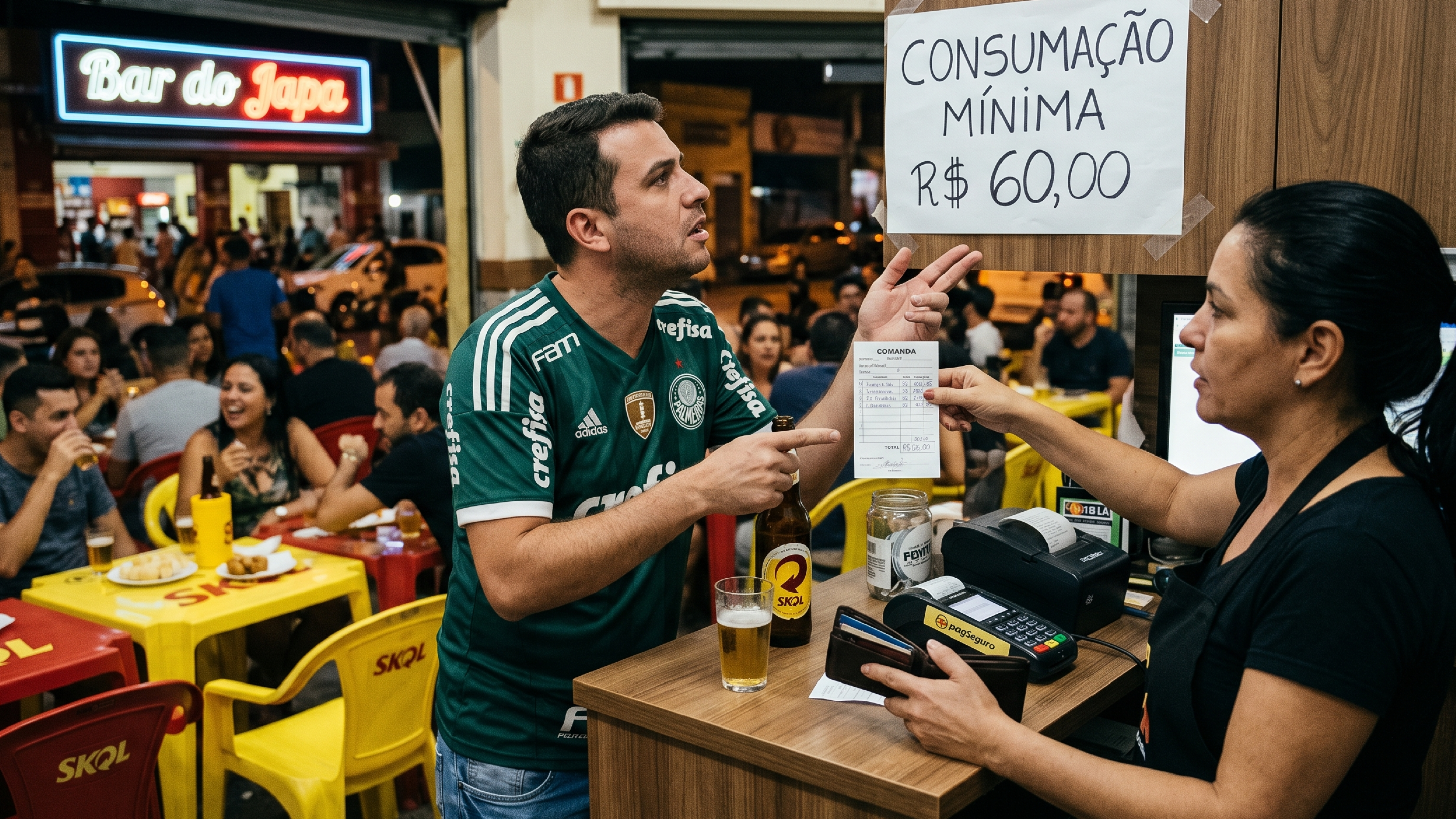 Bares e restaurantes que cobram taxa de “consumação mínima” cometem crime contra o consumidor?