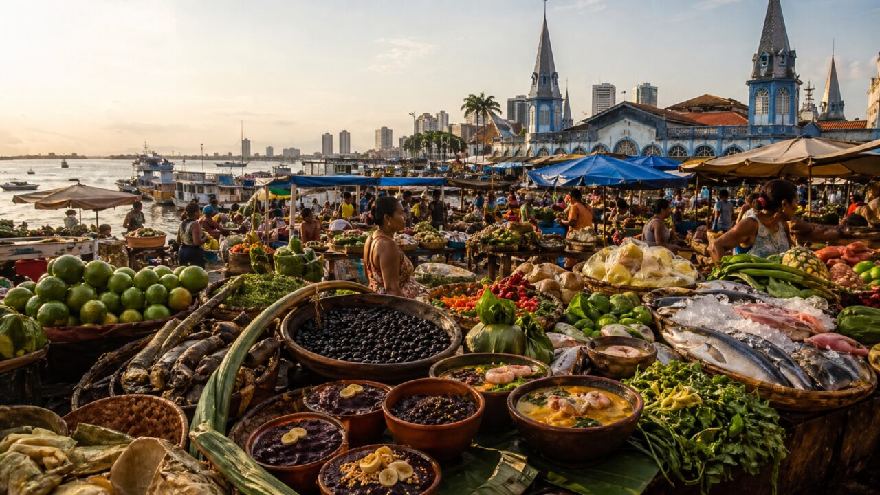 O destino brasileiro onde a Amazônia aparece nos mercados, nos rios, no prato e nas ruas históricas
