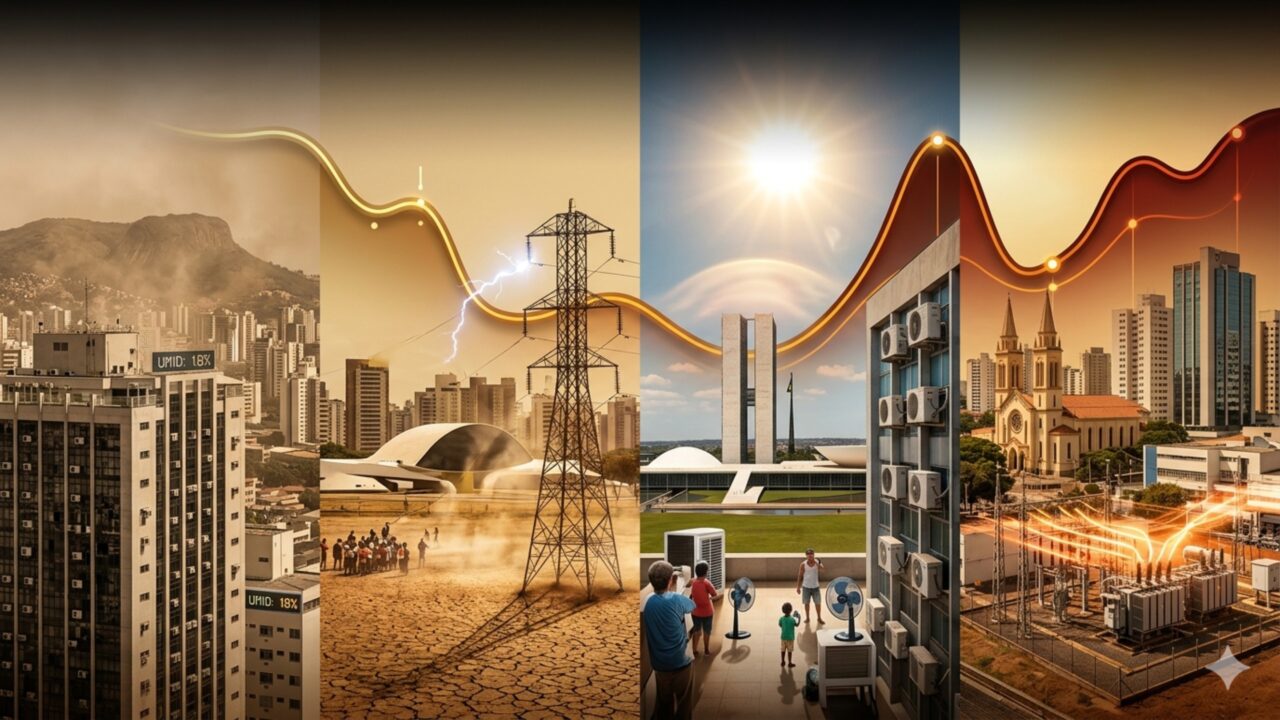 Belo Horizonte se junta a Goiânia, Campinas, Brasília e outras cidades pressionadas pela seca, calor extremo e aumento no consumo de energia