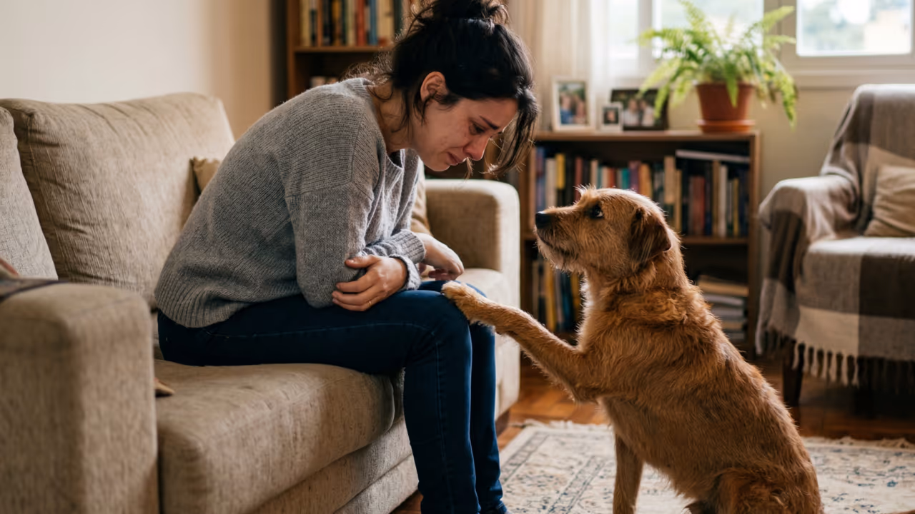 Cachorros sabem quando você está triste ou só reagem ao seu comportamento?