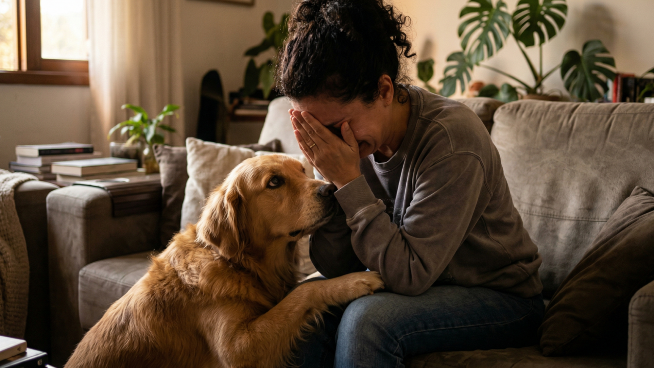 Cachorros sabem quando você está triste ou só reagem ao seu comportamento?