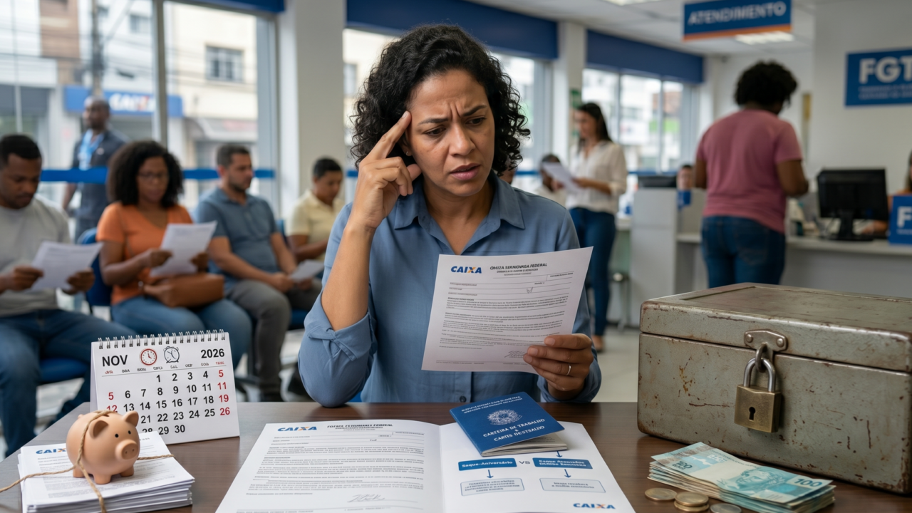 Saque-aniversário mudou e muita gente ainda não entendeu quando o dinheiro fica preso