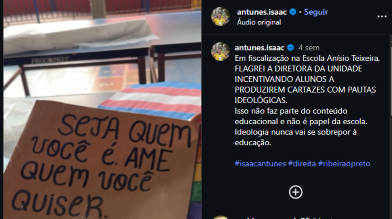 MP investiga vereador após vídeo com crianças em escola de Ribeirão Preto