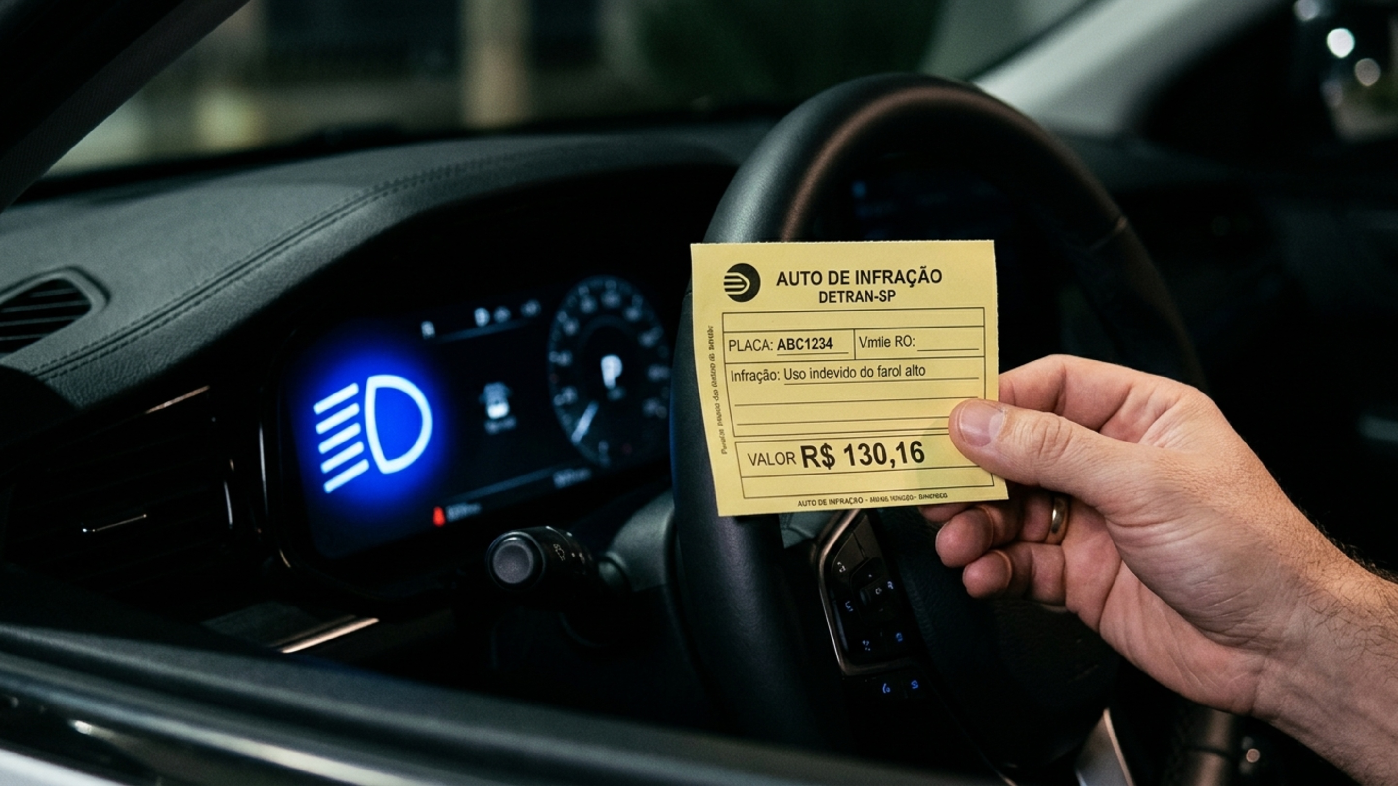 Motoristas que usam farol alto nas ruas iluminadas da cidade achando que é permitido não conhecem o art.223 do CTB