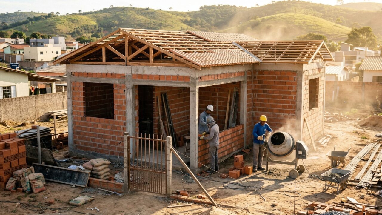 Quanto custa construir uma casa simples do zero em terreno próprio hoje no Brasil