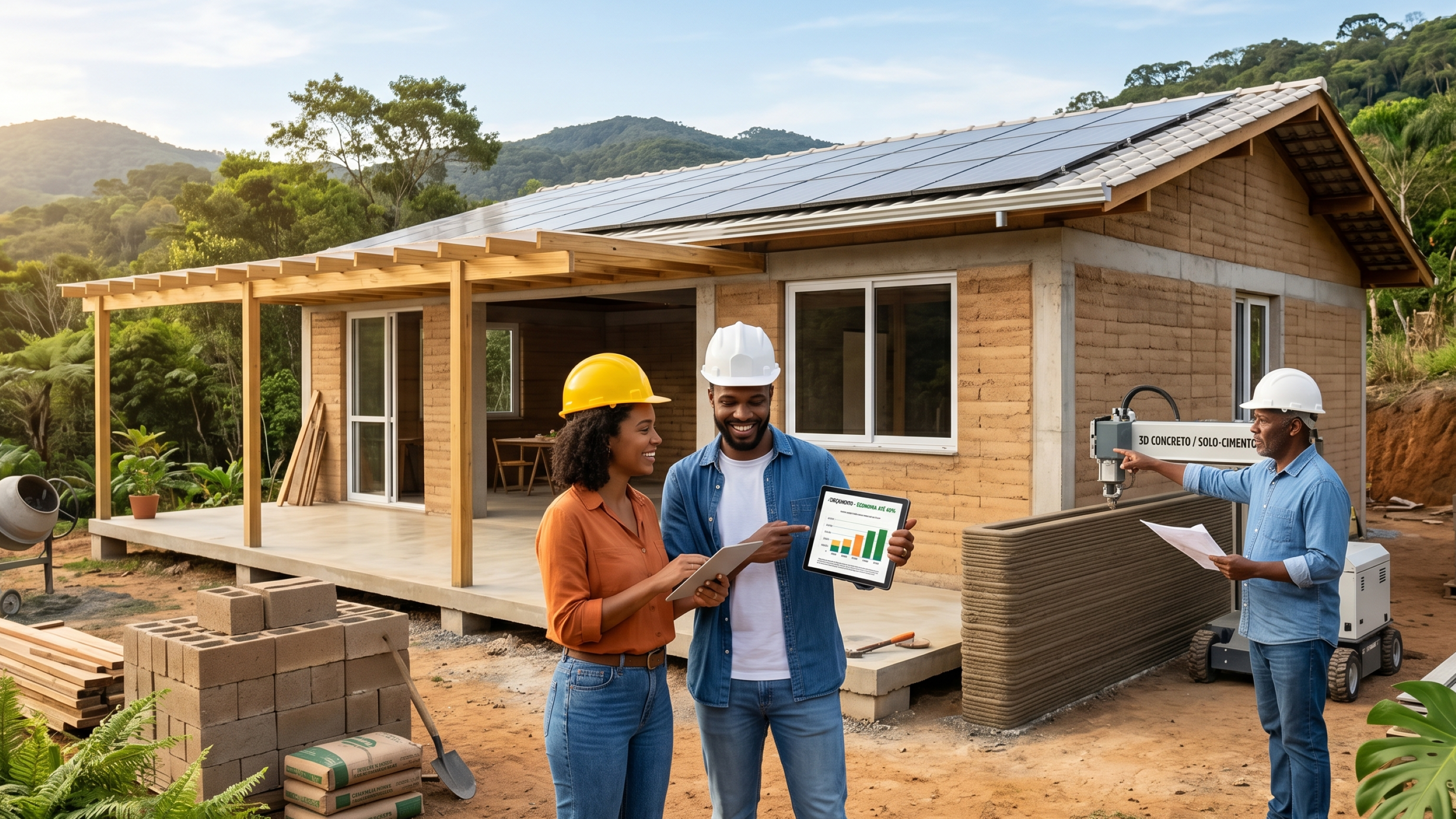 Como economizar até 40% na construção de uma casa de 100 m2 em 2026