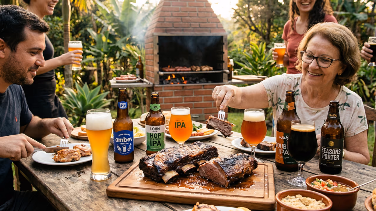 A nova estrela do churrasco pode ser a cerveja certa no copo